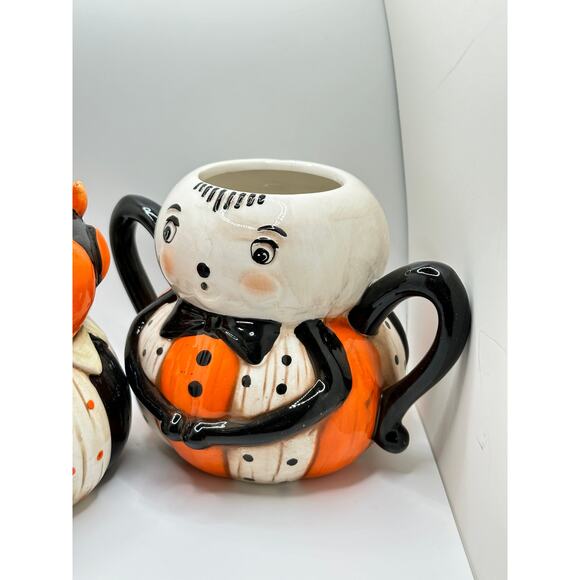 Johanna Parker Design Pumpkin Peep Halloween Mug Vampire Spider Set - Picture 5 of 5